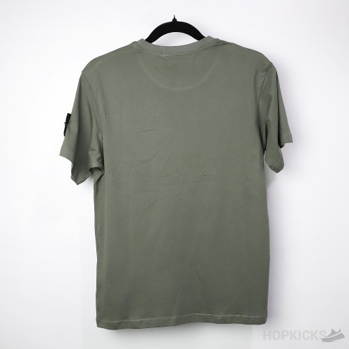 SI With Logo Patch On The Arm Olive T-shirt